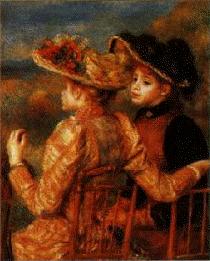 Pierre Renoir Two Girls Spain oil painting art